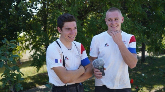 Julian Chenot (à droite) et son binôme Thomas Costa (à gauche)